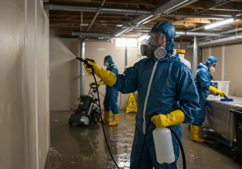 Basement Sanitization and Antimicrobial Treatment process in Noble, OK